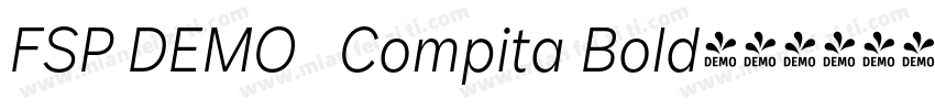 FSP DEMO   Compita Bold字体转换